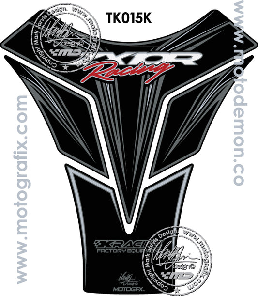 Motografix Black Tank Pad Protector TK015K For Kawasaki ZX10R