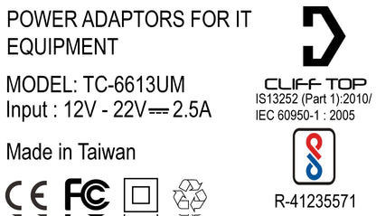 Cliff Top HANDLEBAR MOUNTED DUAL USB 4A (PLASTIC HOLDER)