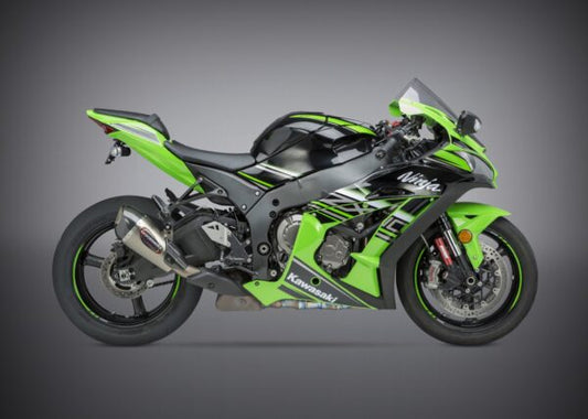 Yoshimura Alpha T Slip-On Titanium , W/ Titanium Muffler For Kawasaki ZX-10R/RR 2016+
