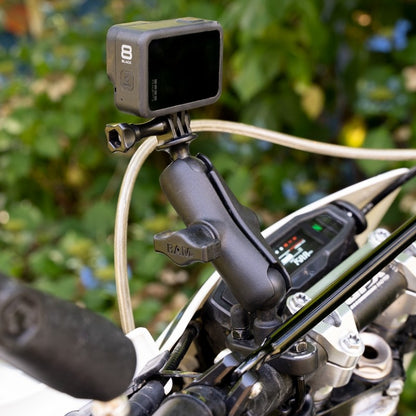 RAM® Handlebar U-Bolt Double Ball Mount with Action Camera Adapter