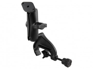 RAM Yoke Clamp Mount with Double Socket Arm and Diamond Base Adapter