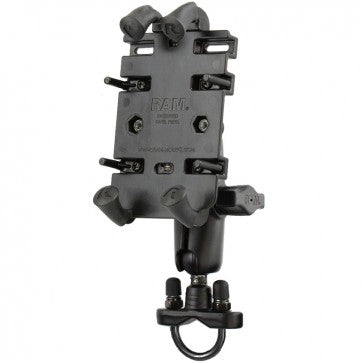 RAM Handlebar U-Bolt Mount with Quick-Grip™ Spring Loaded Phone Holder