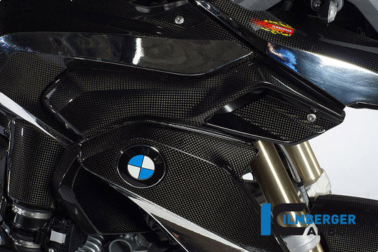 Carbon Upper Water Cooler Cover, Left for BMW R1200GS LC - Ilmberger Carbon