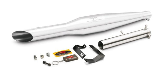 Red Rooster Performance Unibody Rumbler Pro Exhaust -Polish For Royal Enfield/ Royal Enfield Classic/ Thunderbird/ Standard