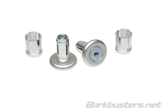 Barkbusters Bar End Grip Protectors – Silver