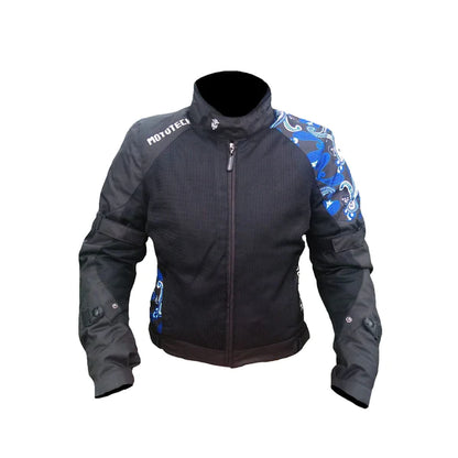 MOTOTECH Scrambler Air Women's Motorcycle Jacket Level 2 - Blue