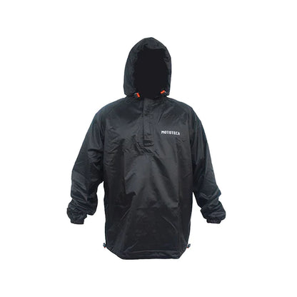 MOTOTECH Hurricane Waterproof Rain Overjacket - Black
