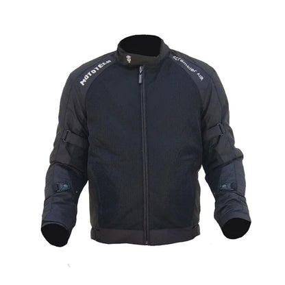 MOTOTECH Scrambler Air Motorcycle Riding Jacket v2 - Black - Level 2
