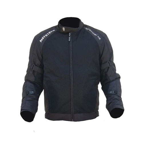 MOTOTECH Scrambler Air Motorcycle Riding Jacket v2 - Black - Level 2