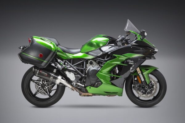 Yoshimura Alpha SS Slip-On, Carbon Fiber Muffler For Kawasaki Ninja H2 SX 18-19