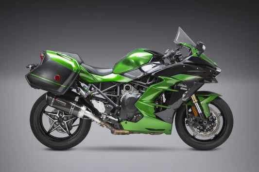 Yoshimura Alpha SS Slip-On, Carbon Fiber Muffler For Kawasaki Ninja H2 SX 18-19