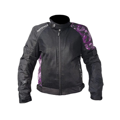MOTOTECH Scrambler Air Women's Motorcycle Jacket Level 2 - Purple