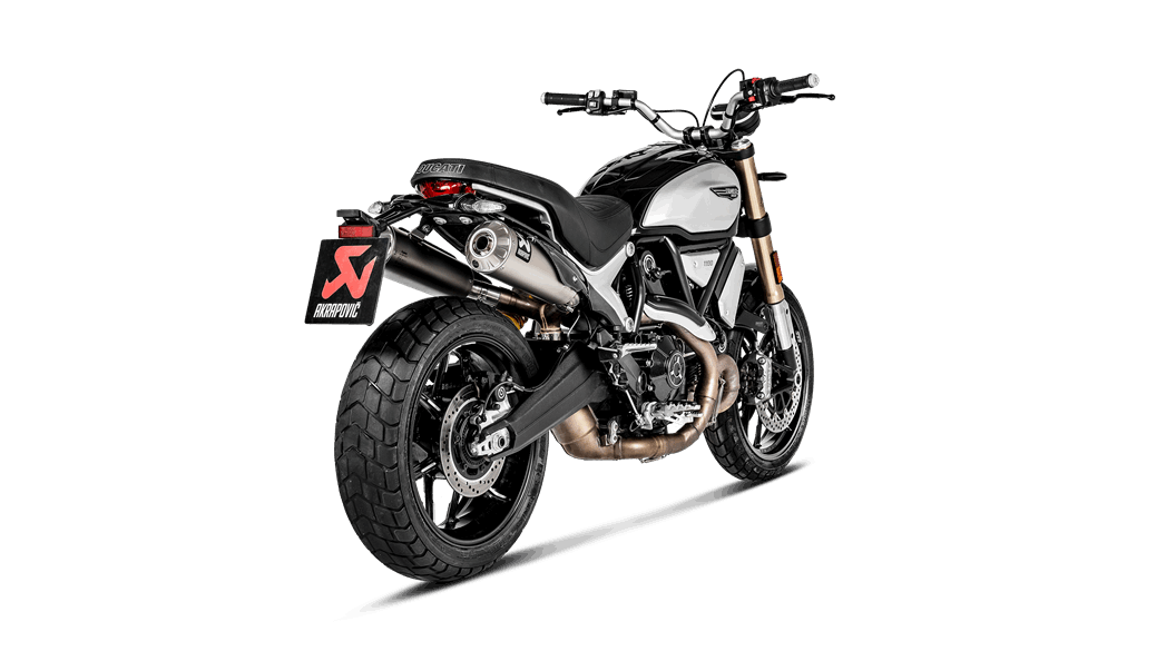 Akrapovic Slip-On Line (Titanium) DUCATI SCRAMBLER 1100 2018-20