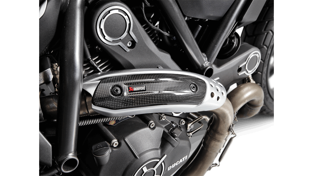 Akrapovic Heat shield (Carbon) DUCATI SCRAMBLER ICON/URBAN ENDURO/CLASSIC/FULL THROTTLE 2015-21