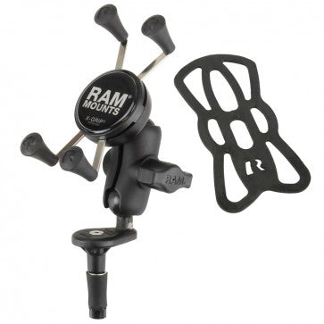RAM Fork Stem Mount with Short Double Socket Arm & Universal RAM® X-Grip® Phone Cradle