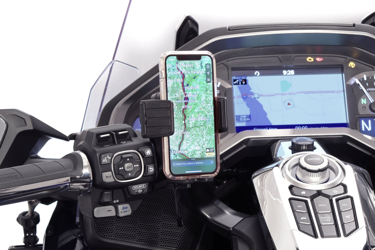 GOLDSTRIKE CYBERCHARGER® PHONE HOLDER WITH 15W WIRELESS FAST CHARGER