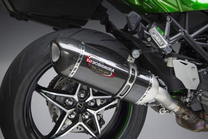 Yoshimura Alpha SS Slip-On, Carbon Fiber Muffler For Kawasaki Ninja H2 SX 18-19