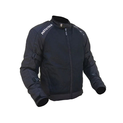 MOTOTECH Scrambler Air Motorcycle Riding Jacket v2 - Black - Level 2
