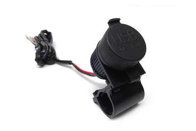 Cliff Top HANDLEBAR MOUNTED DUAL USB 4A (PLASTIC HOLDER)