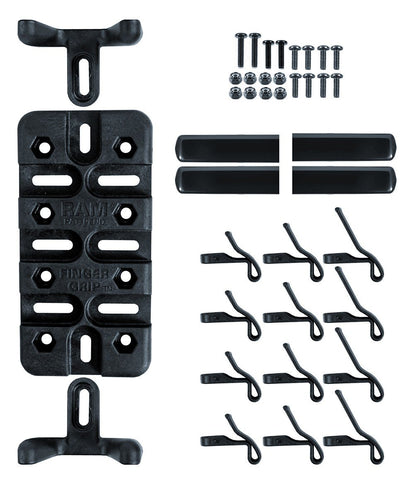 RAM Mini Motorcycle Base (9mm Hole) with Universal RAM® X-Grip® Phone Cradle