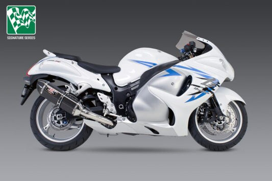 Yoshimura R-77 SS Slip-On, W/ Carbon Fiber Mufflers For Suzuki Hayabusa 08-20