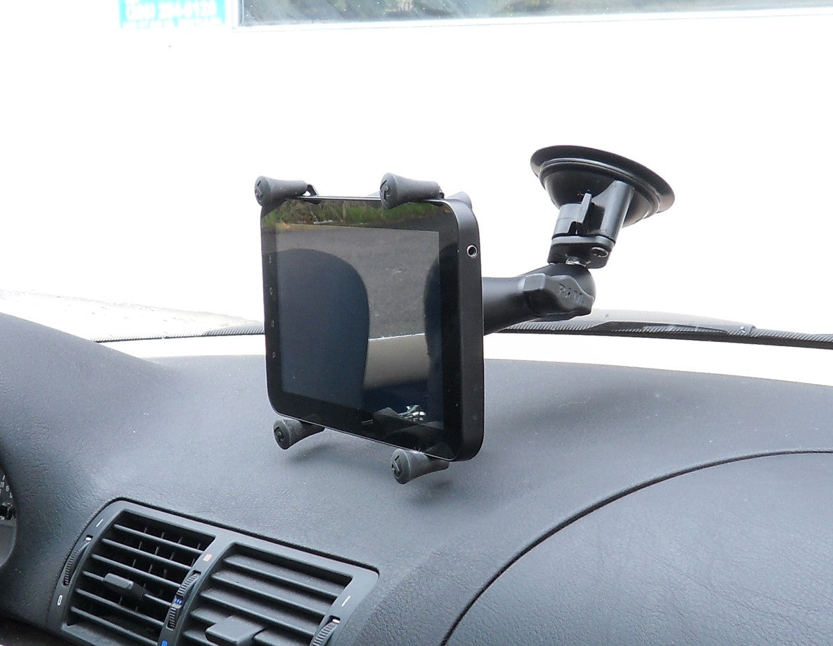 RAM Twist Lock Suction Cup Mount with Universal X-GripŒ Cradle for 7" Tablets