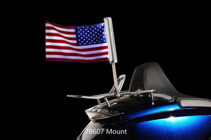 GOLDSTRIKE CHROME 3/4" HINGELESS CLAMP FOR FLAT LUGGAGE RACK OR 3/4" TUBELugg