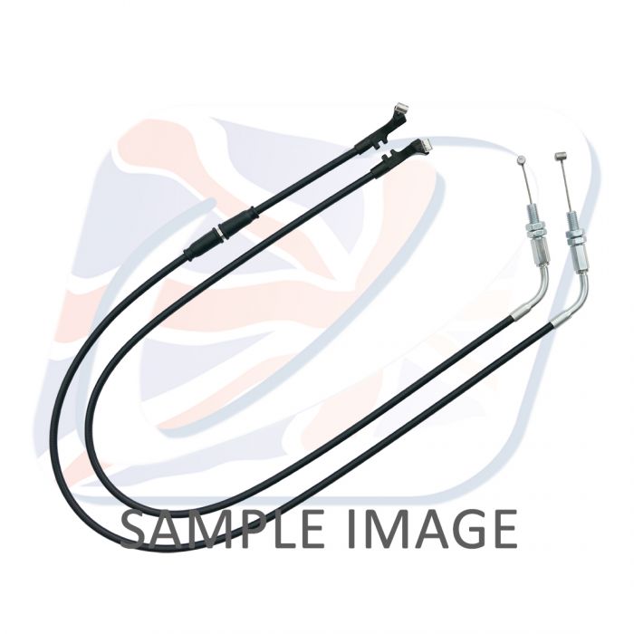Venhill Suzuki FL Clutchcable (Pair)-Black S01-4-139-BK