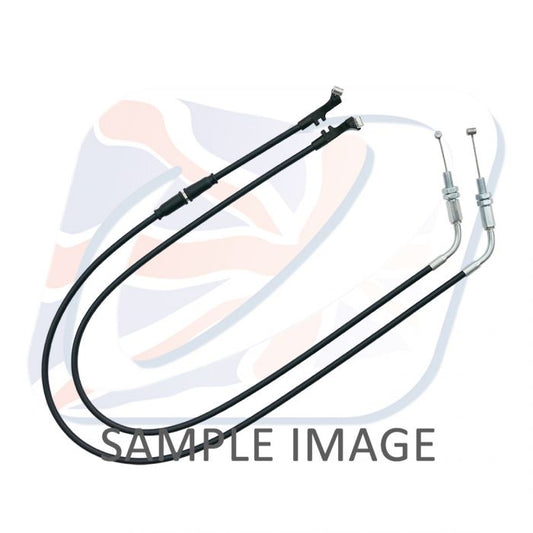 Venhill Suzuki FL Clutchcable (Pair)-Black S01-4-139-BK