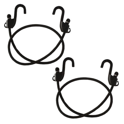 MOTOTECH Grappler Bungee Tie-Down - 48"/120cms - Black - 8mm - Pack of 2