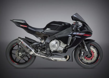 Yoshimura Race Alpha SS 3/4 System, W/ Carbon Fiber Muffler For Yamaha YZF-R1/M/S 15-20