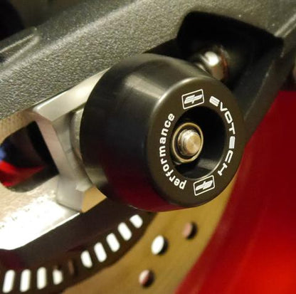 Evotech Rear Spindle Bobbins for Triumph Daytona 675/R (2006-17) - PRN011887