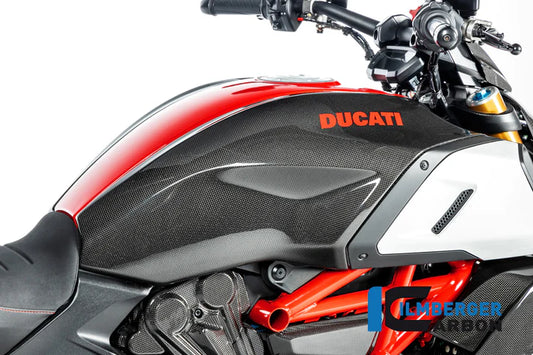 Carbon Tank Cover for Ducati Diavel - Ilmberger Carbon