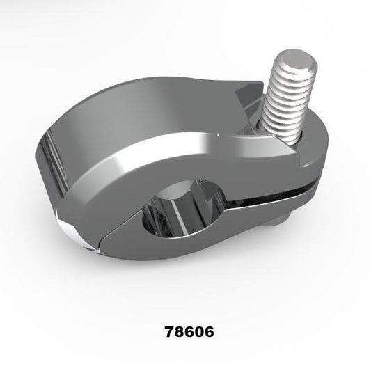 GOLDSTRIKE CHROME 1/2" HINGELESS CLAMP FOR TUBULAR LUGGAGE RACKS