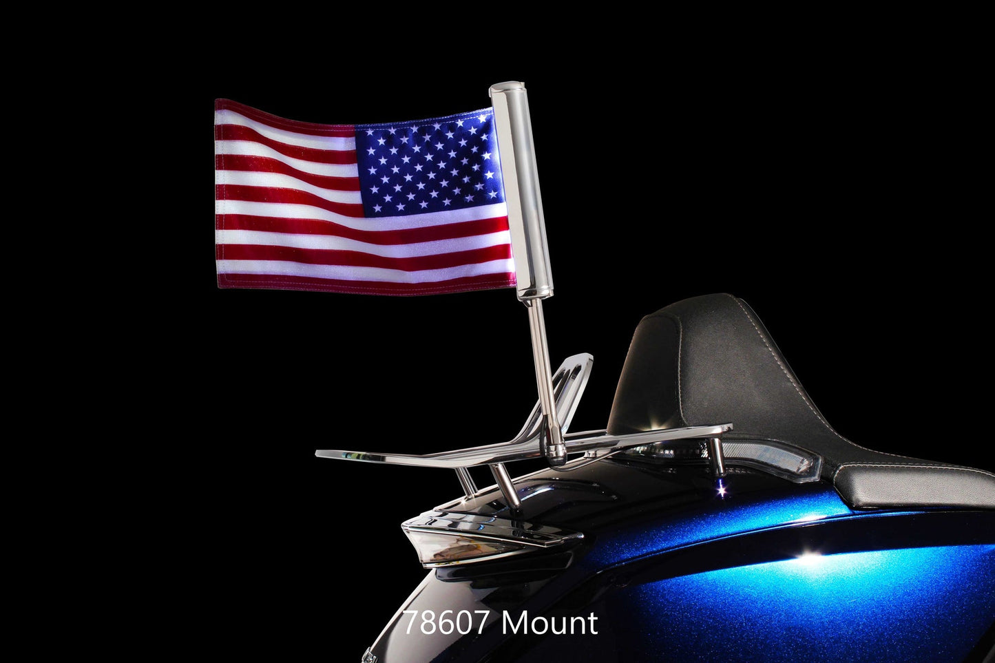 GOLDSTRIKE CHROME 1/2" HINGELESS CLAMP FOR TUBULAR LUGGAGE RACKS