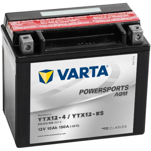 VARTA Powersports AGM YTX12 - BS (10 Ah)