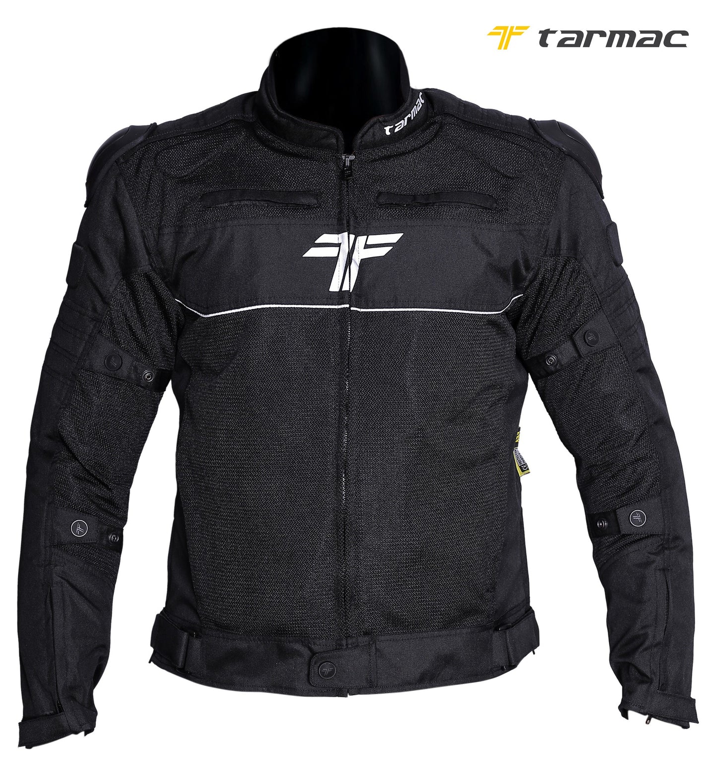 Tarmac One III Black Level 2 Riding Jacket with SAFE TECH protectors + FREE Tarmac Tex gloves