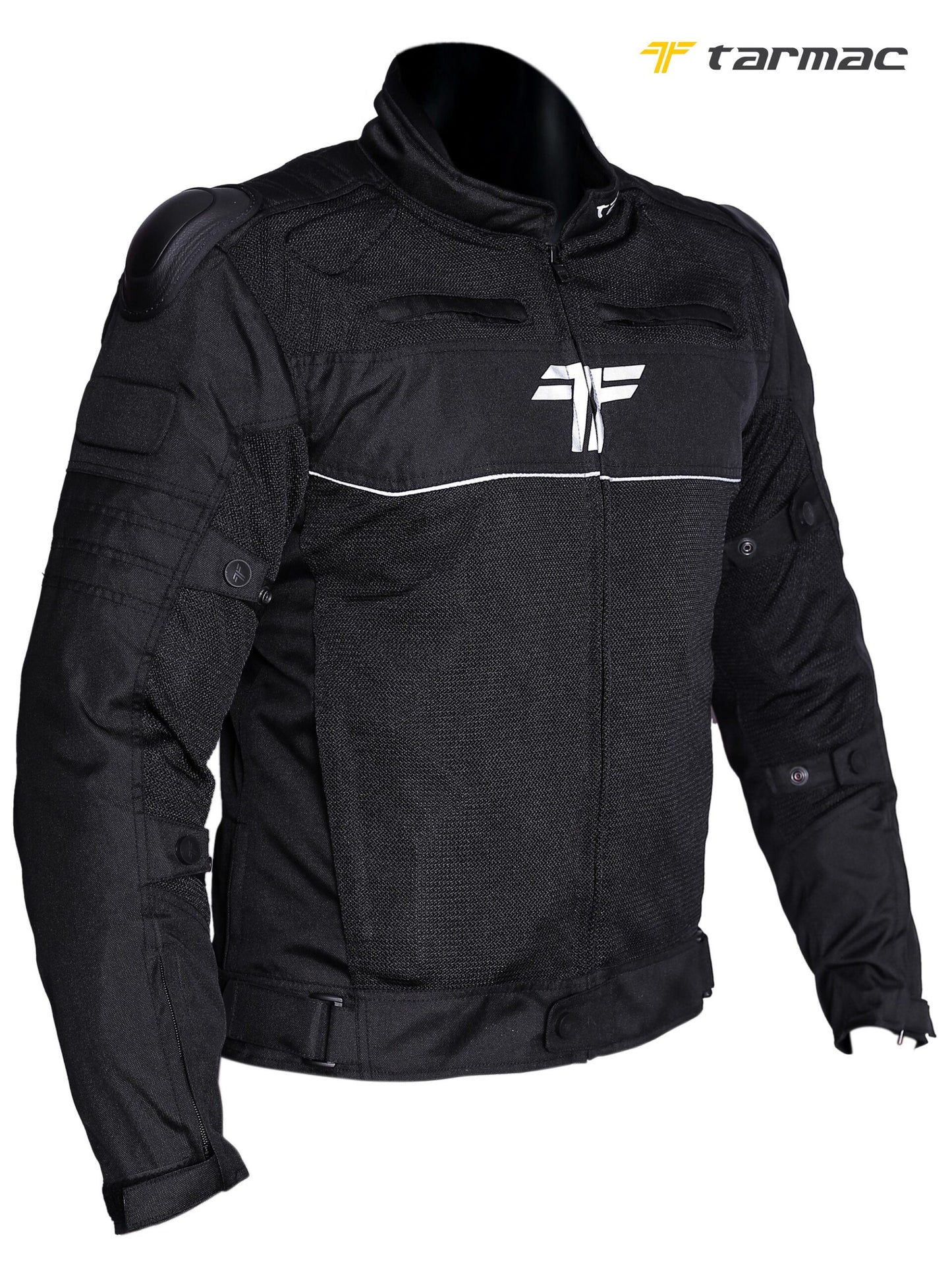 Tarmac One III Black Level 2 Riding Jacket with SAFE TECH protectors + FREE Tarmac Tex gloves