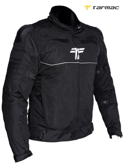 Tarmac One III Black Level 2 Riding Jacket with SAFE TECH protectors + FREE Tarmac Tex gloves