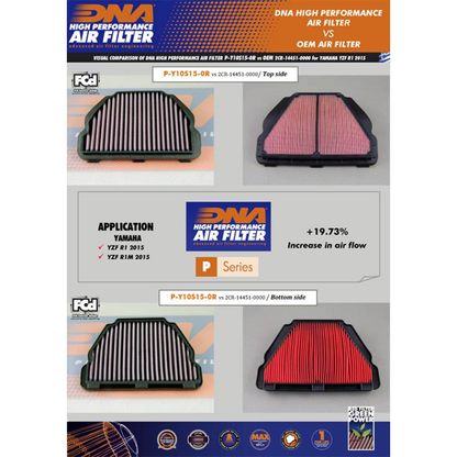 DNA Air Filter for Yamaha MT-10 , SP (16-20) / Yamaha R1, R1S, R1M 1000 Series (15-20)