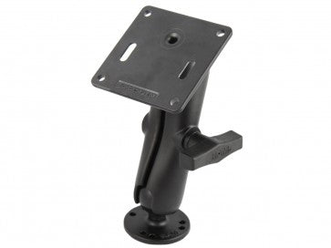 RAM 1.5" Ball Mount with 2.5" Round Base (AMPs Hole Pattern) & 3.625" Square Base (VESA 75mm X 75mm Hole Pattern)