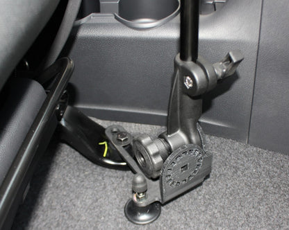 RAM Universal No-Drill™ RAM POD HD Vehicle Mount with Double Socket Arm & 3.625" Square Base (VESA 75mm X 75mm Hole Pattern)