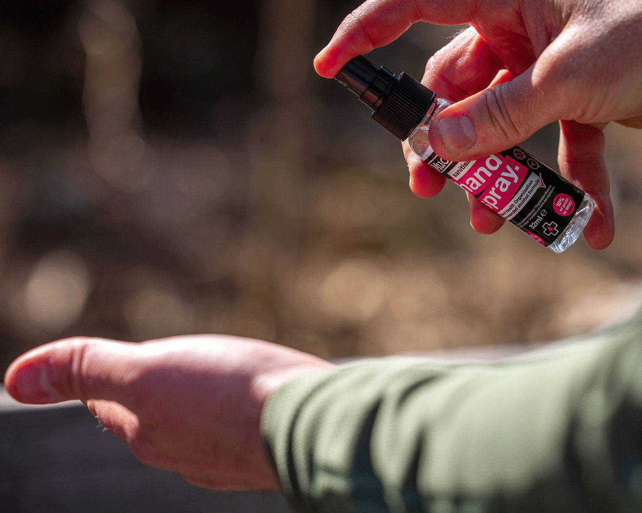 Muc-Off Antibacterial Sanitizing Hand Spray – 32ml