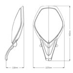 PUIG Headlight Protector:Suzuki V-Storm 650xt