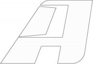 AltRider 2.5 Inch Reflective A Logo in White