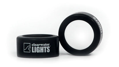 Clearwater Amber / Clear Caps (Pair)