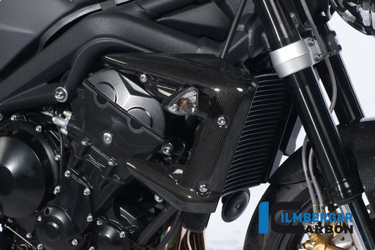 Carbon Radiator Cover for Triumph Street Triple 675 - Ilmberger Carbon