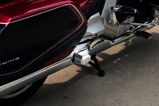 GOLDSTRIKE CHROME SADDLEBAG GUARD COVERS BY TWINART