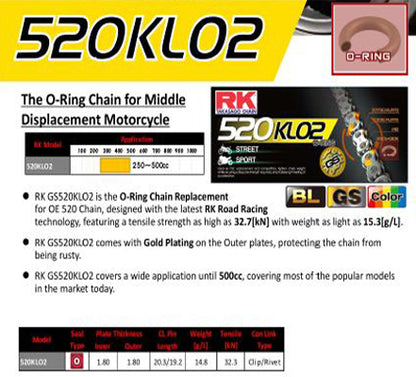 RK CHAIN AND SPROCKET BMW 310GS