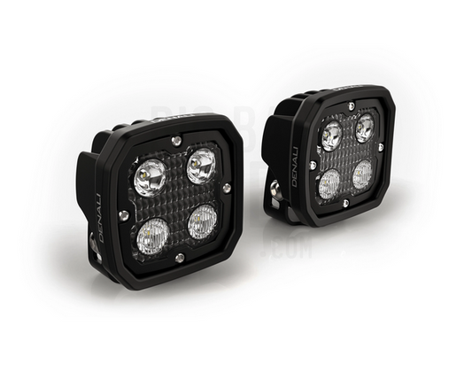 DENALI D4 v2.0 TriOptic™ Auxiliary LED Lights – Lights Only – Set of 2
